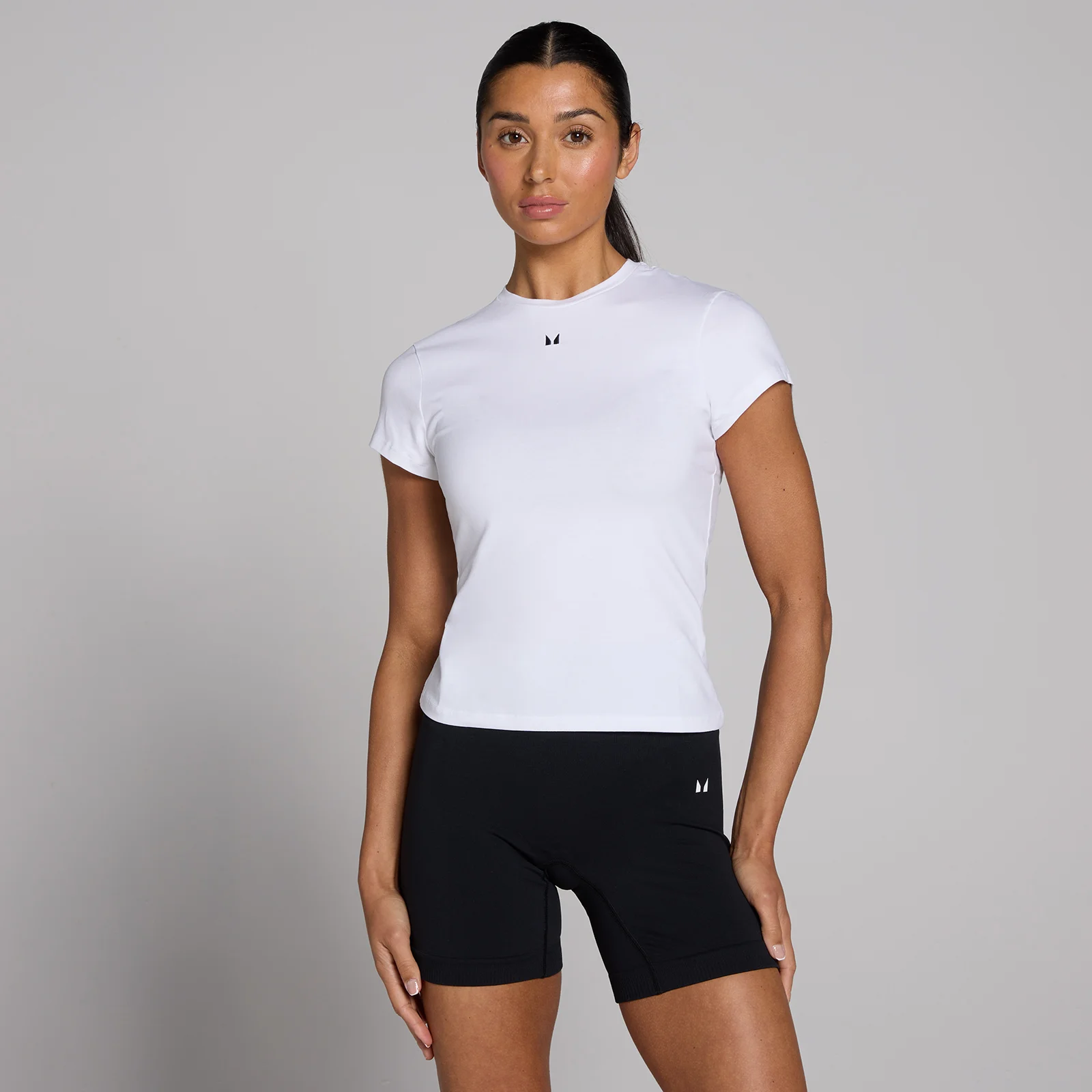 MP Women's Basics Body Fit Short Sleeve T-Shirt - White - M Image 1