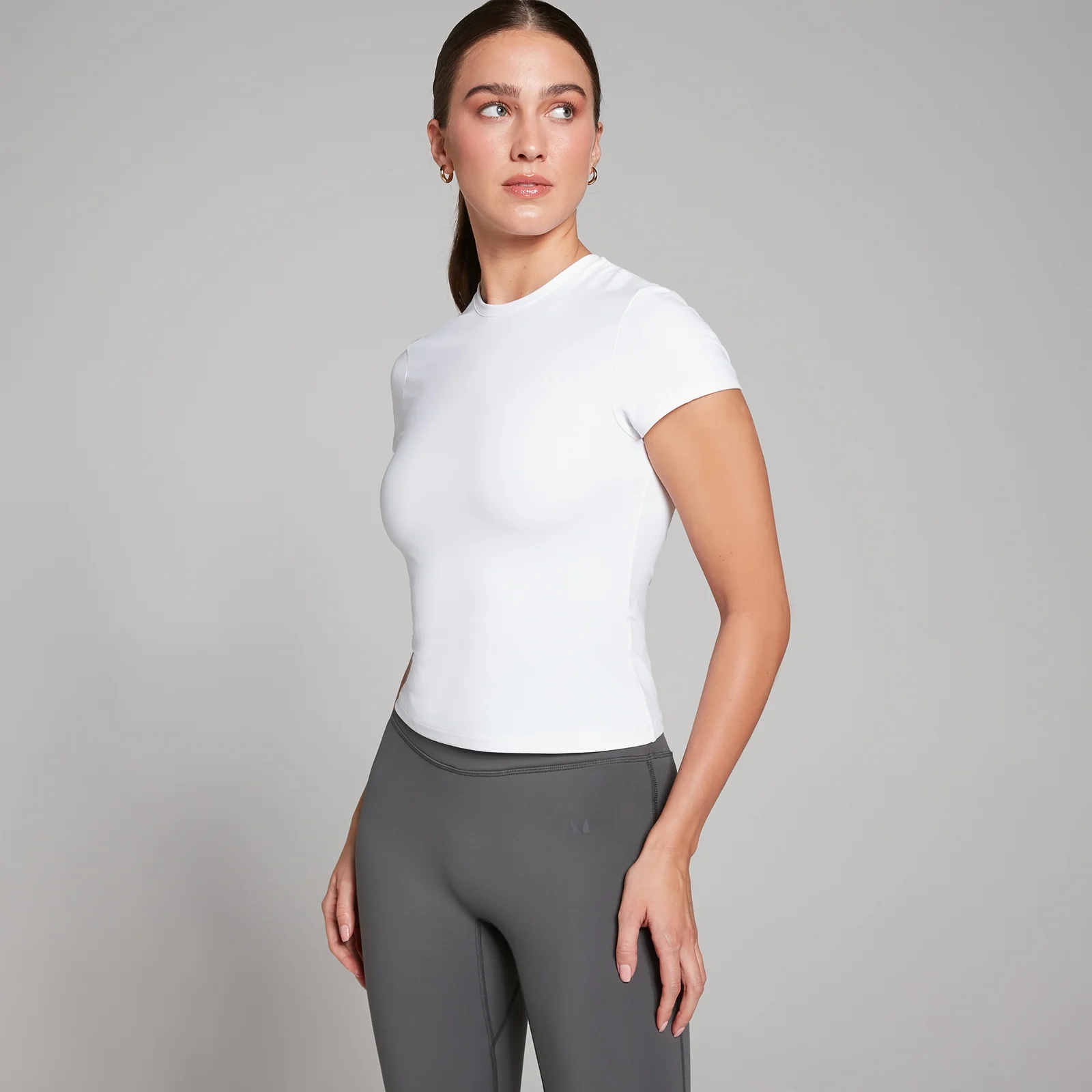 MP Women's Tempo Body Fit Short Sleeve T-Shirt - White - XXS Image 1