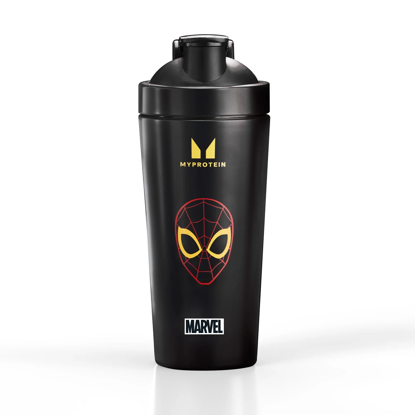 Myprotein Spiderman Recycled Metal shaker - Black Image 1