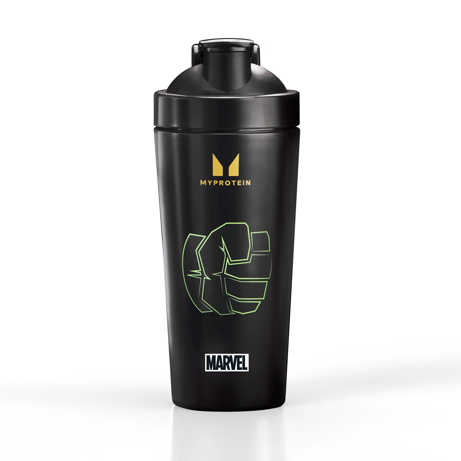 Myprotein Hulk Recycled Metal shaker - Black Image 1