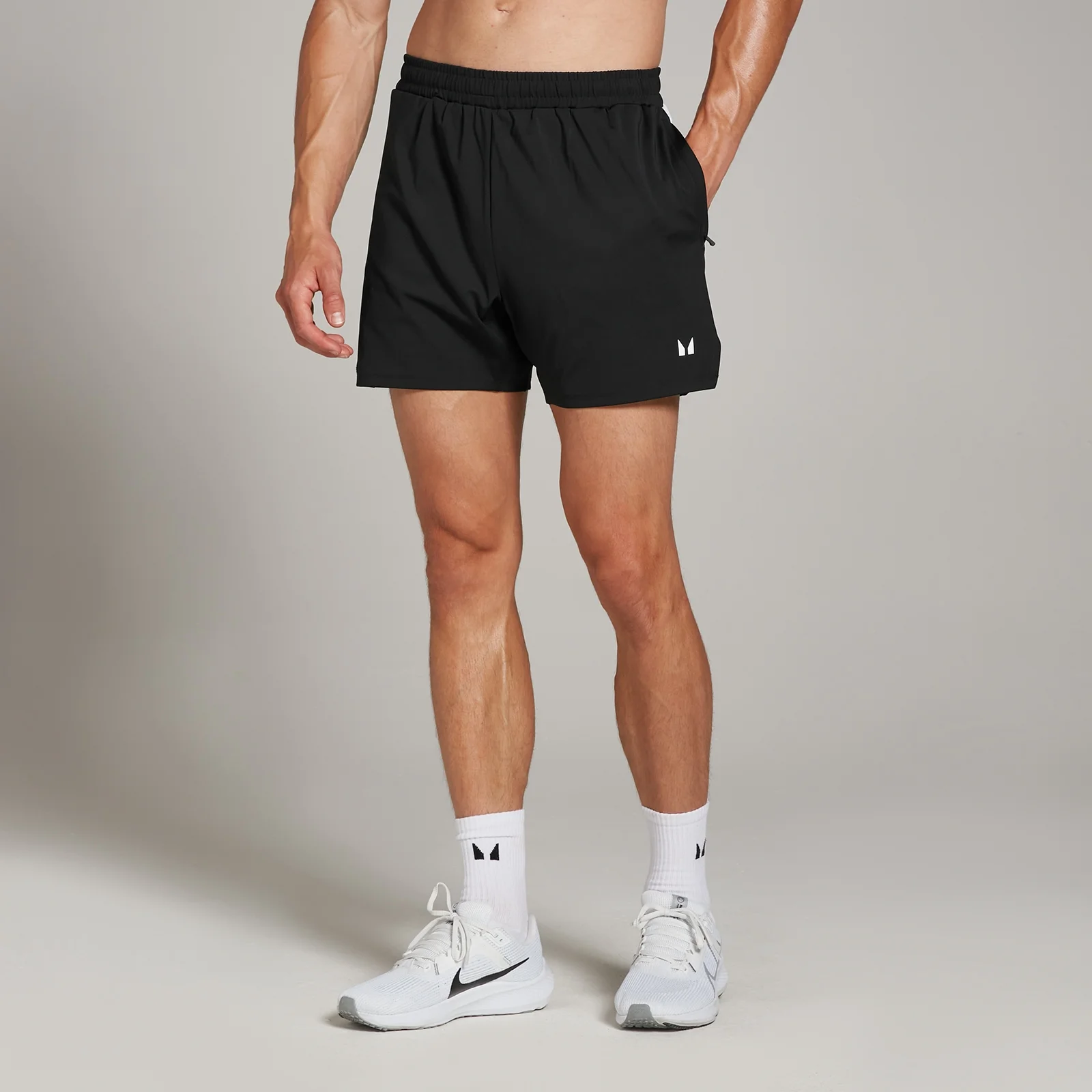 MP Men's Tempo Panel 5" Shorts - Black - S Image 1