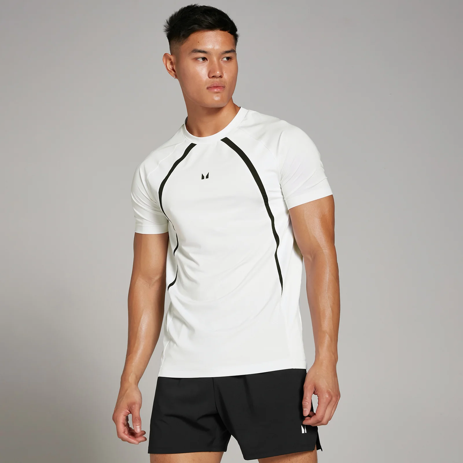 MP Men's Tempo Panel T-Shirt - White - M Image 1
