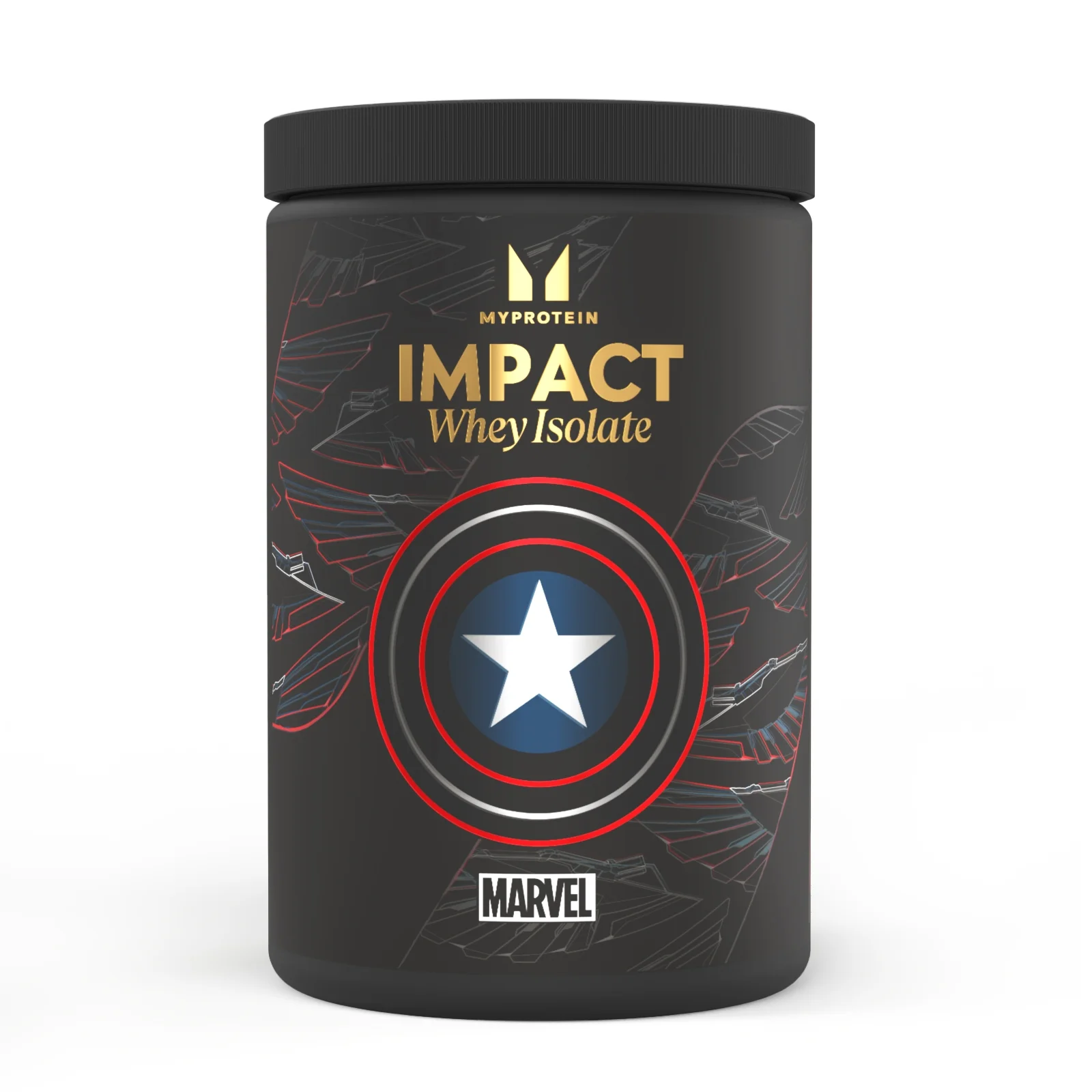 Impact Whey Isolate — Captain America — Vanilla Raspberry - Captain America - Vanilla Raspberry Image 1