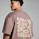 MP Tempo Oversized Chill Out Graphic T-Shirt - Hazelnut