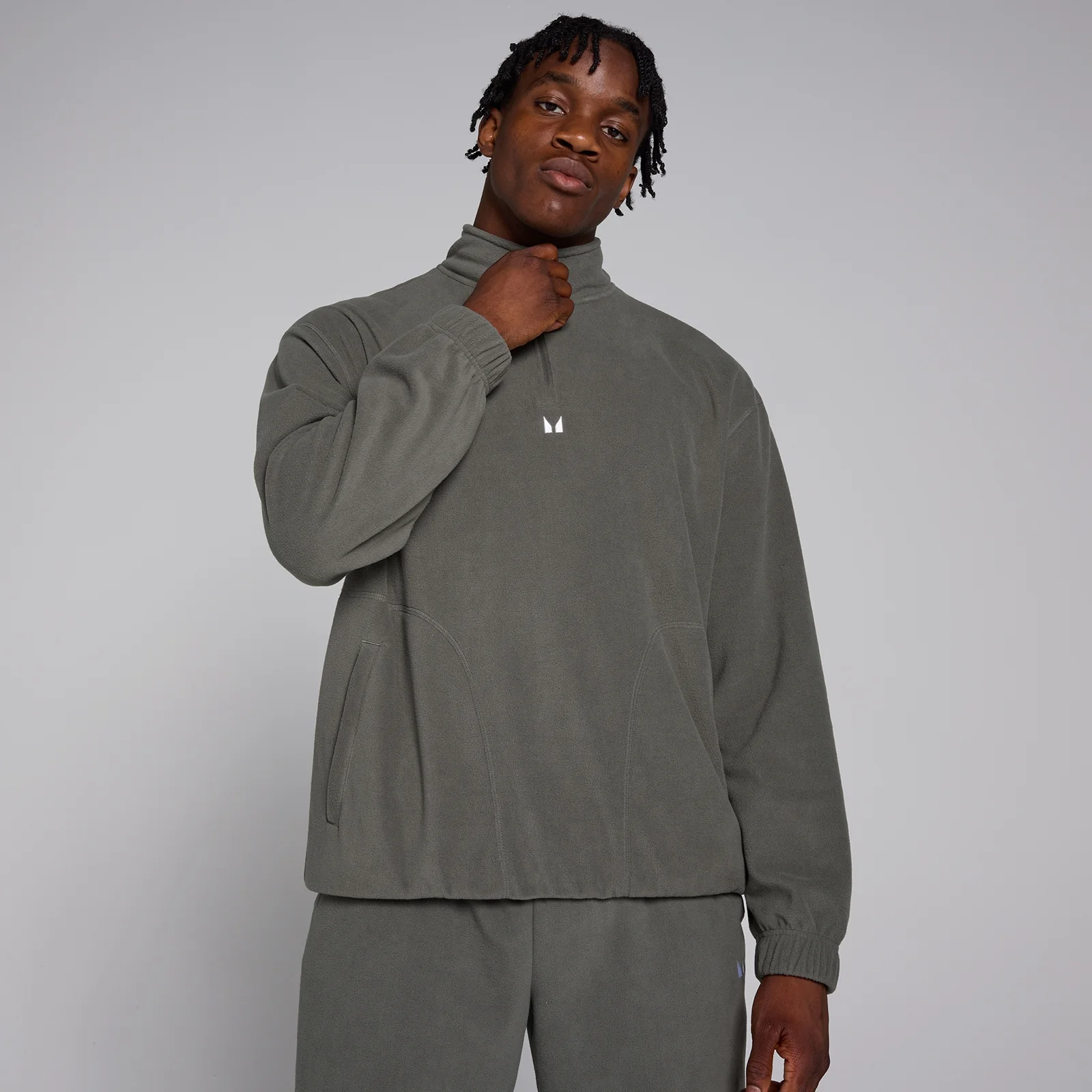 MP Men's 1/4 Zip Fleece - Gun Metal - M Image 1