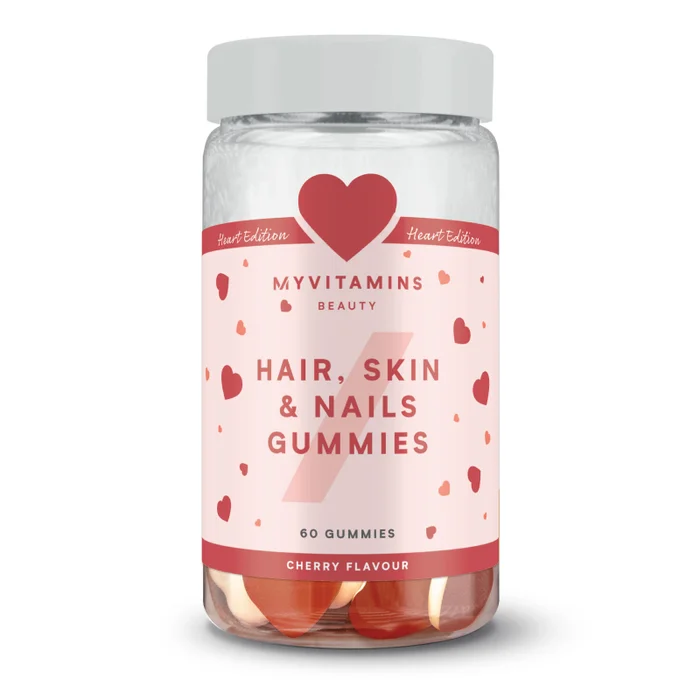 Hair, Skin & Nails Gummies - Double-Layered Heart Edition