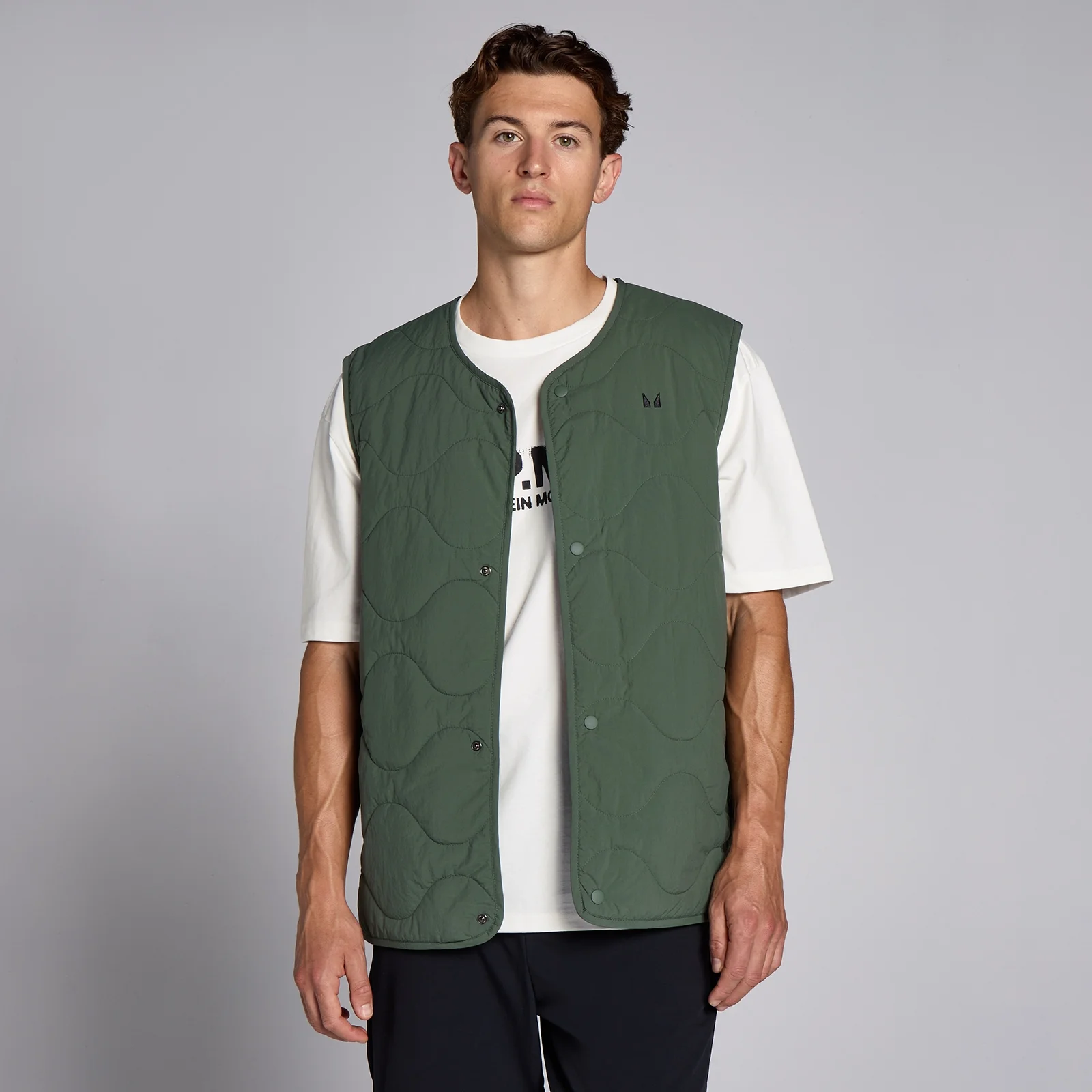 MP Men's Diamond Gilet - Thyme - XXXL Image 1