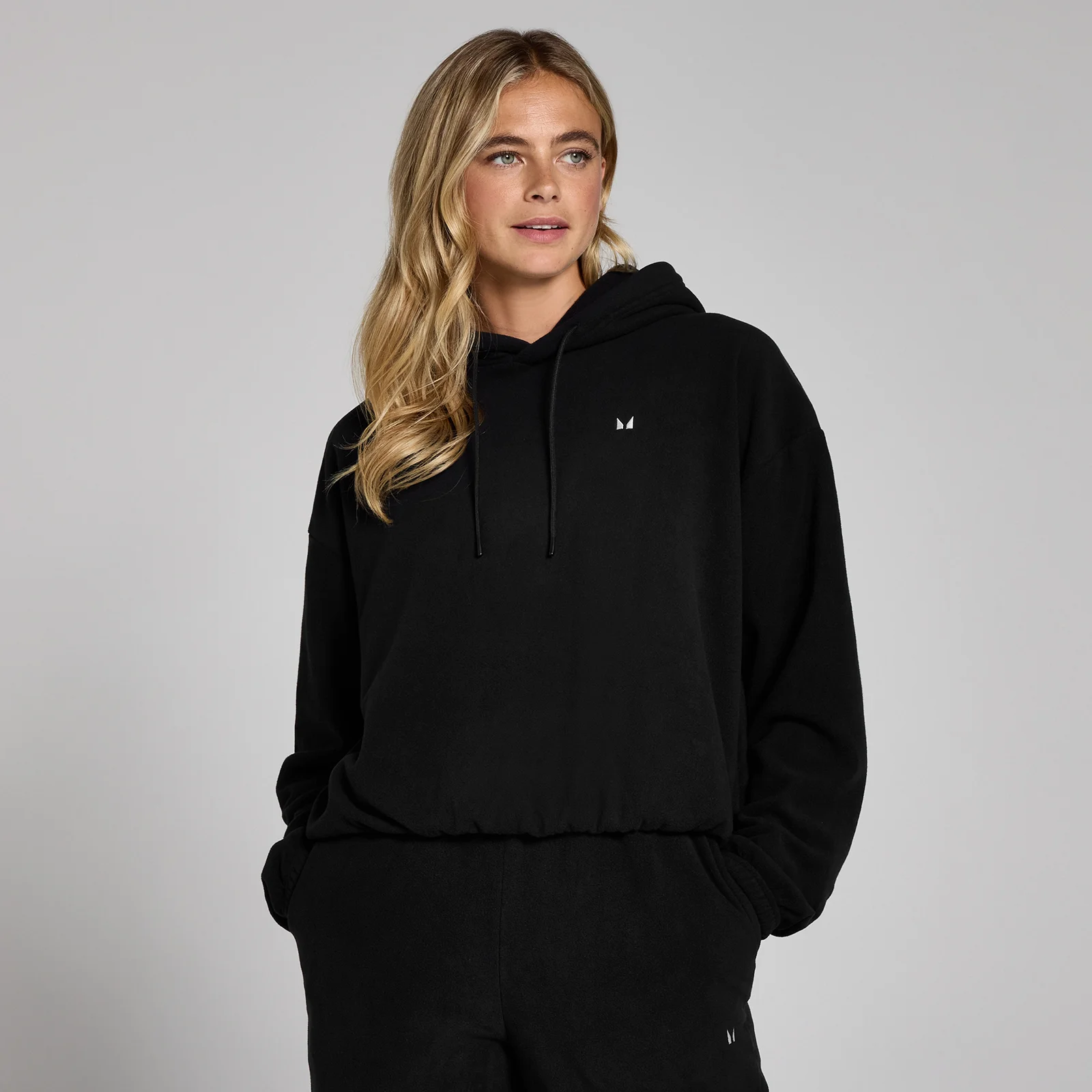 MP Women's Fleece Hoodie Black Myprotein - Main Image