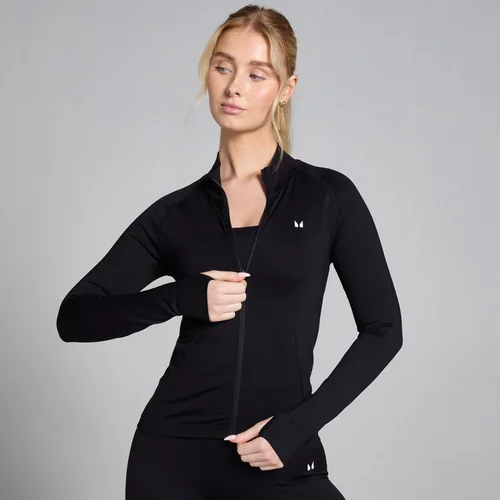 MP Women's Shape Seamless Zip Through Jacket - Black