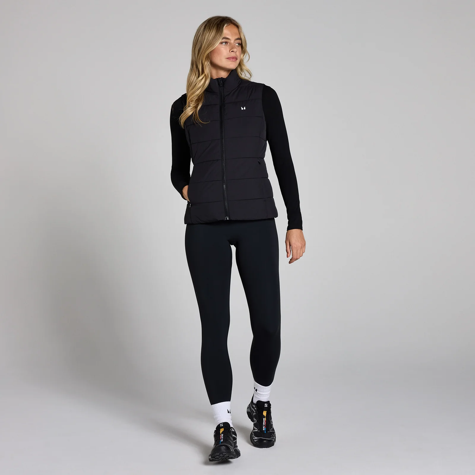 MP Women's Lightweight Puffer Gilet Black Myprotein