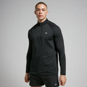 Men's Training 1/4 Zip & Joggers Bundle - Black - Bottoms Size S