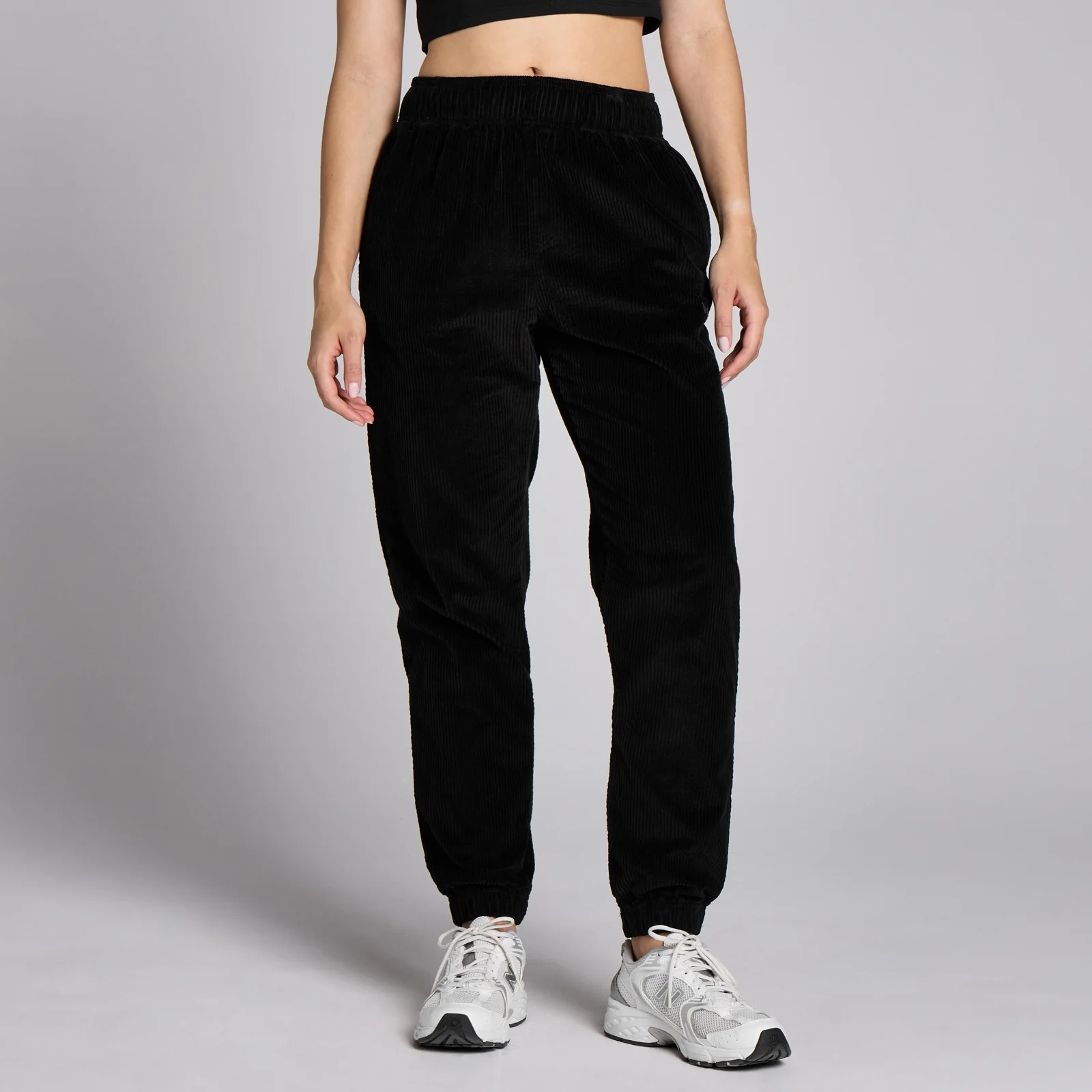 MP Women's Corduroy Jogger - Black - L Image 1