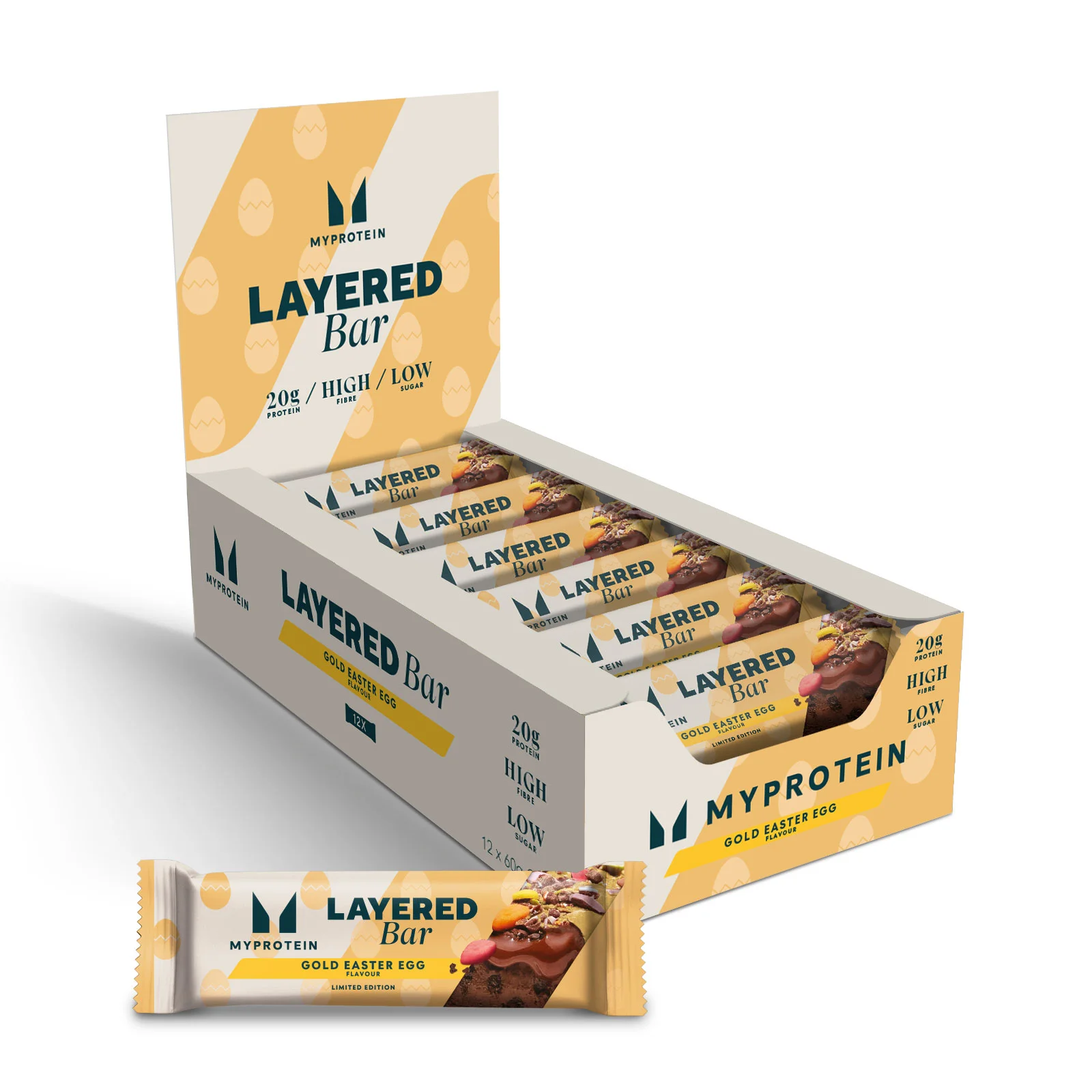 Limited Edition Layered Protein Bar - Gold Easter Egg - Gold Image 1