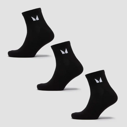 MP Unisex Ankle Socks (3 Pack) - Black