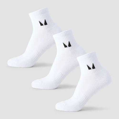MP Unisex Ankle Socks (3 Pack) - White