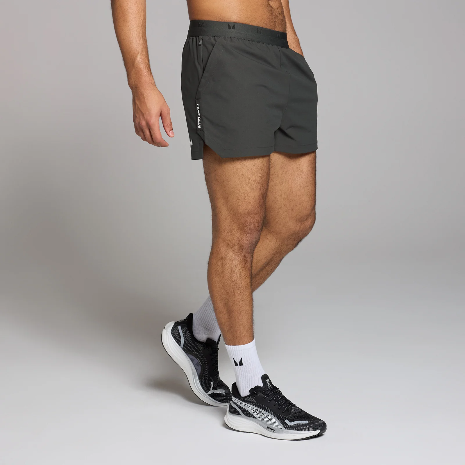 MP Men's Tempo Graphic 3" Shorts - Washed Black - XS Image 1