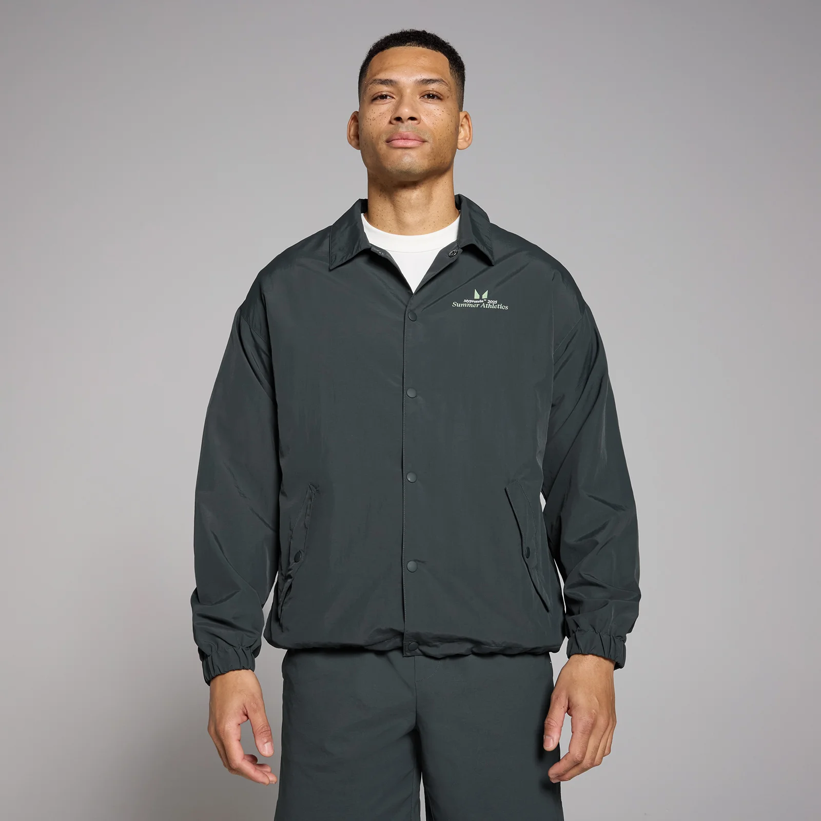 MP Men's Retro Woven Jacket - Washed Black - S Image 1