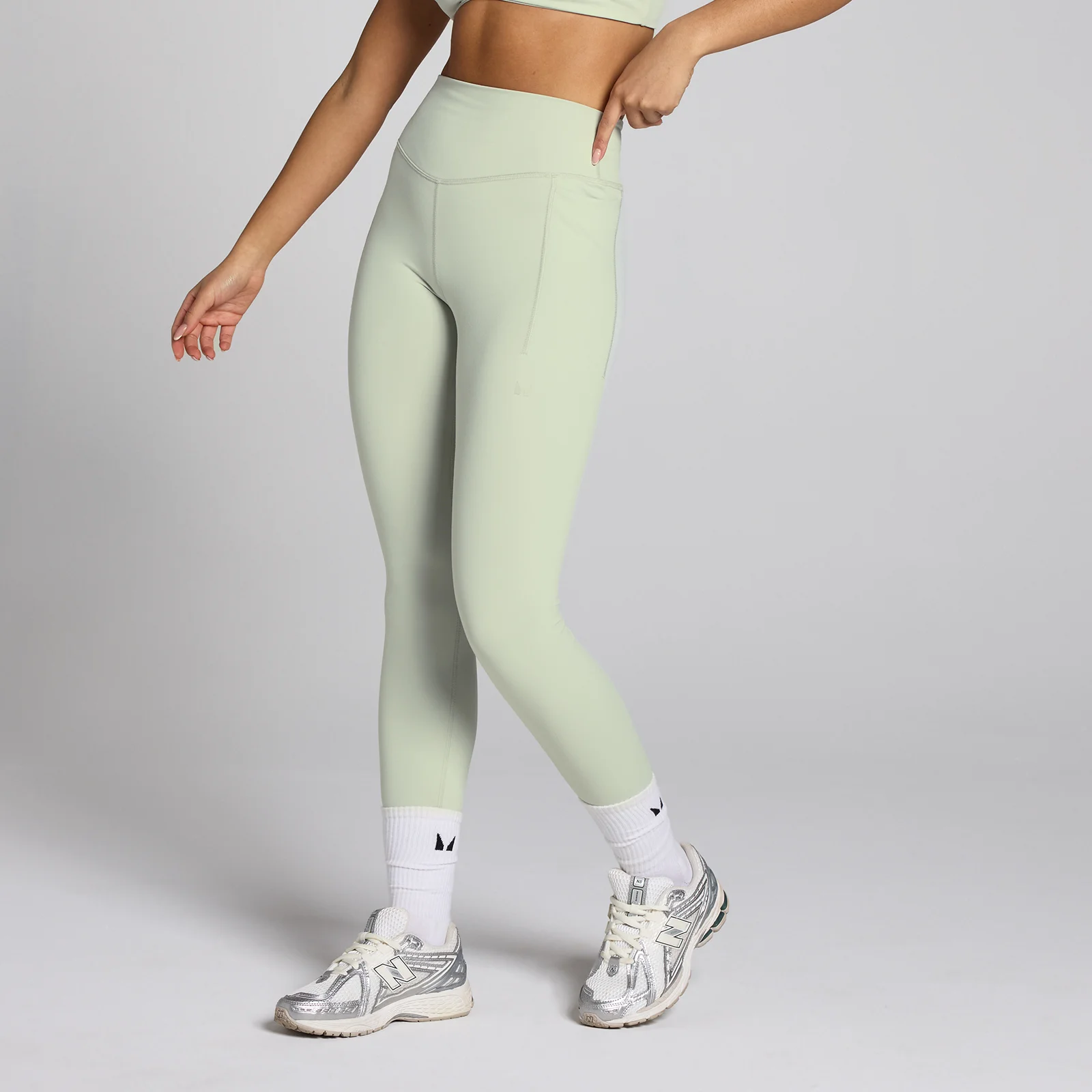 MP Women's Tempo Sculpt Training Leggings - Mineral Green - L Image 1