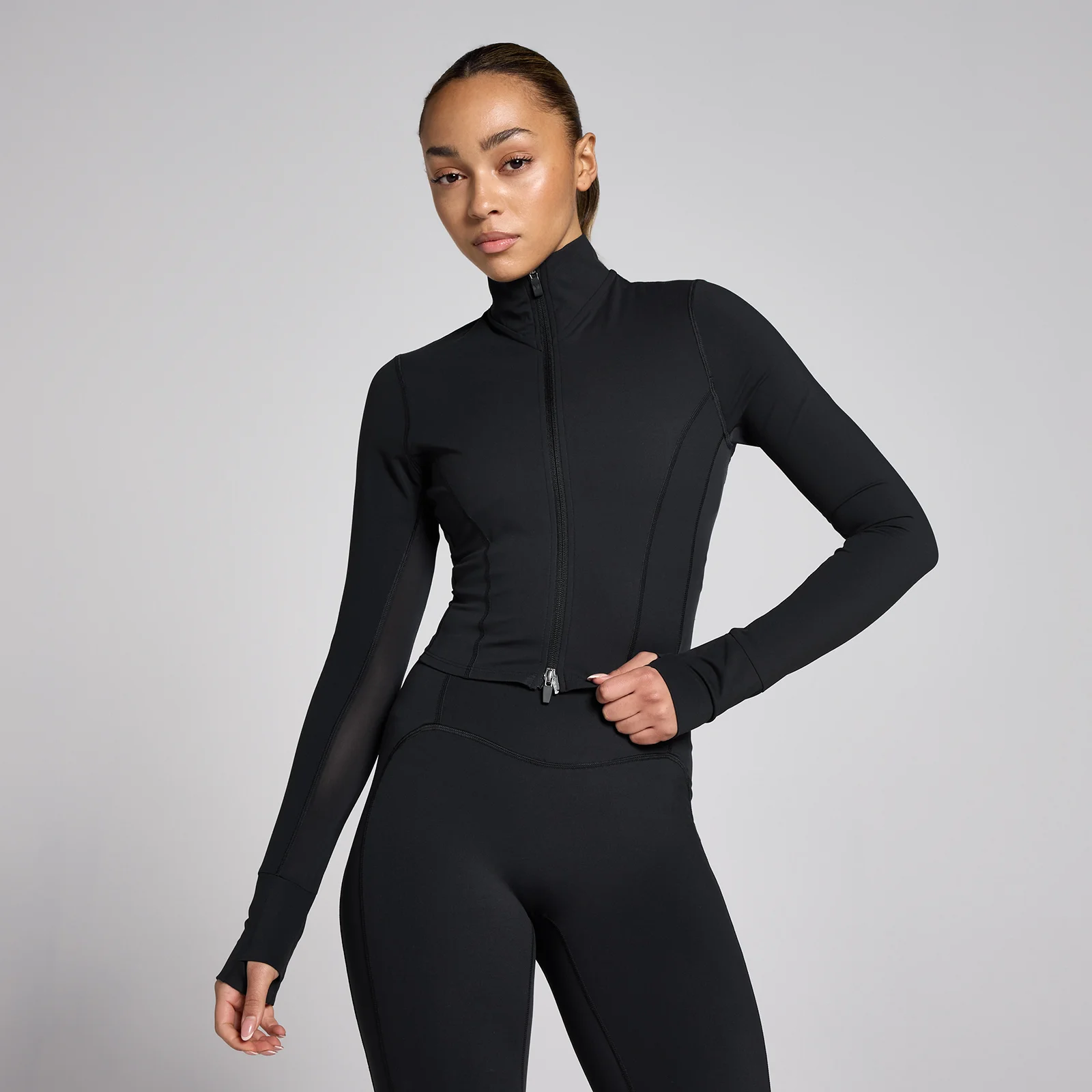 MP Women's Tempo Studio Cropped Jacket - Black - XL Image 1