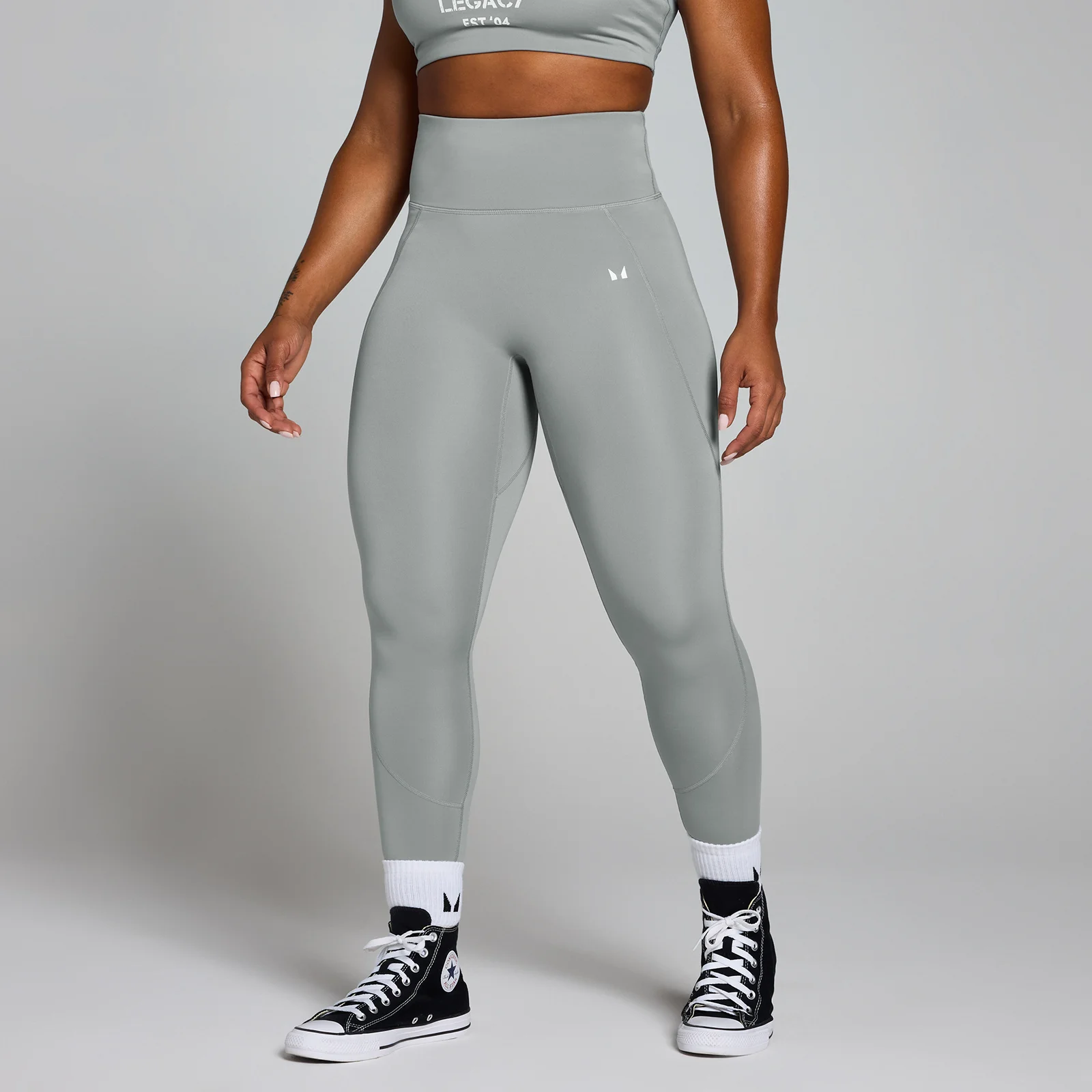 MP Women's Origin Graphic Training Leggings - Fossil Grey - L Image 1