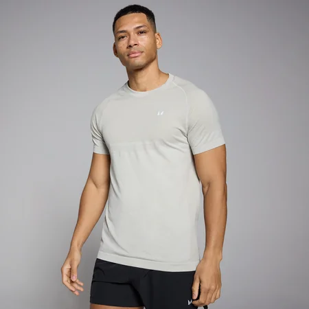 MP Men's Seamless Short Sleeve T-Shirt - Sky Grey Marl