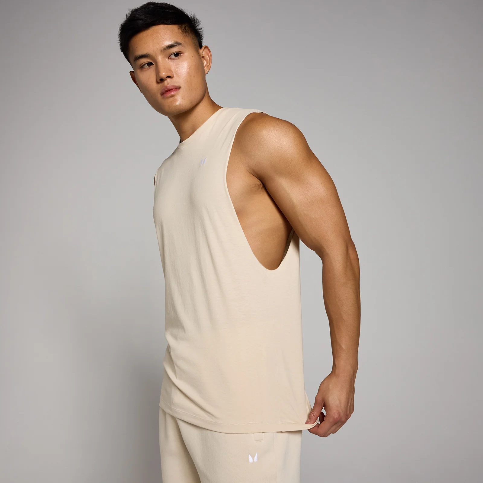 MP Men's Rest Day Dropped Armhole Tank - Sandstone - XS Image 1