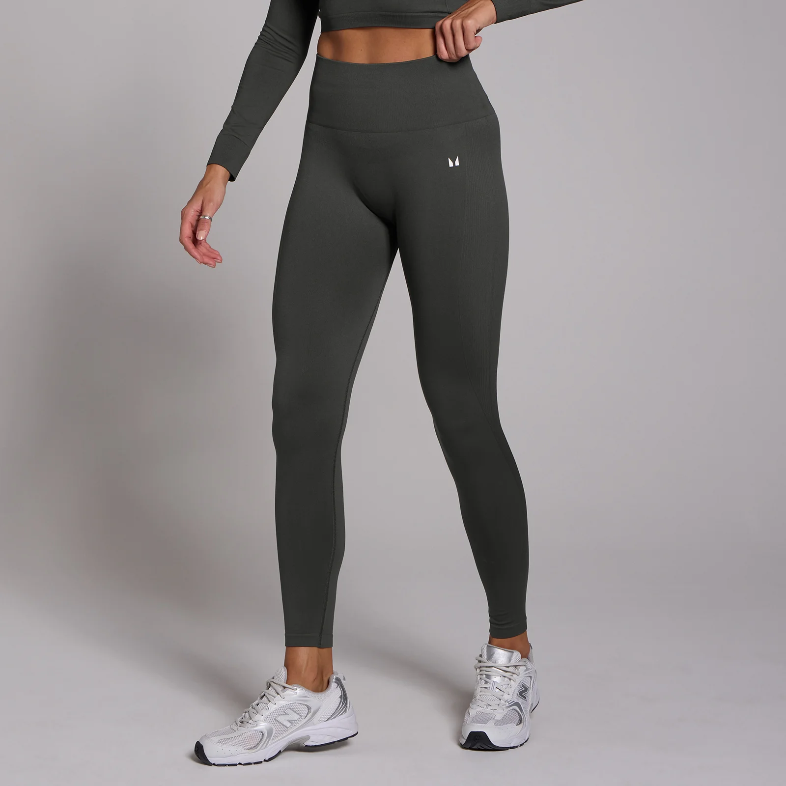 MP Women's Shape Seamless Leggings - Dark Shadow - S Image 1