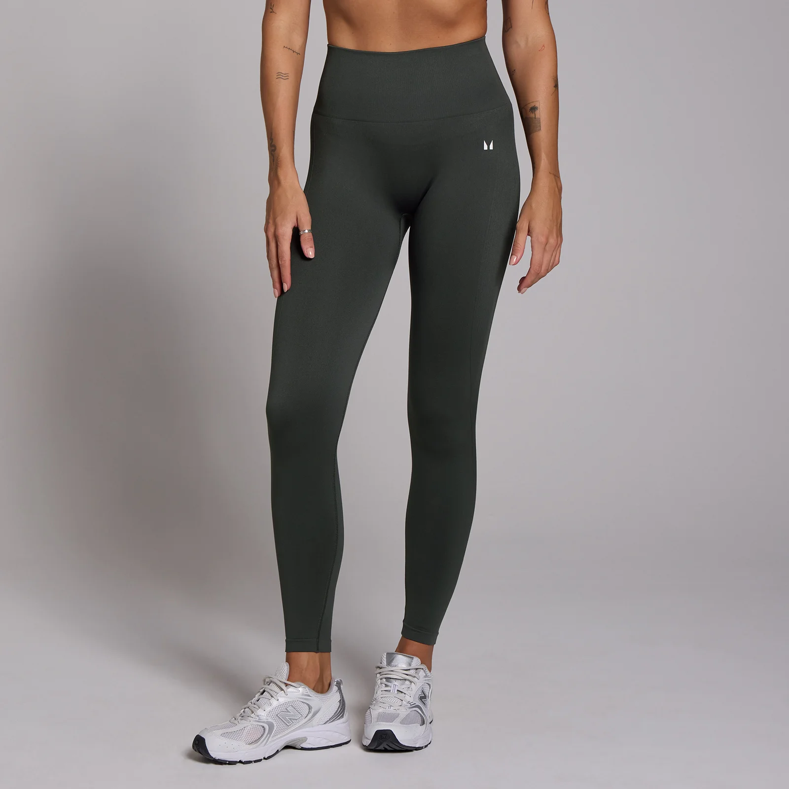 MP Women's Shape Seamless 7/8 Leggings - Dark Shadow - L Image 1