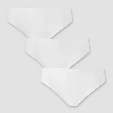MP Women's Mid Rise No VPL Bikini Brief (3 Pack) - White