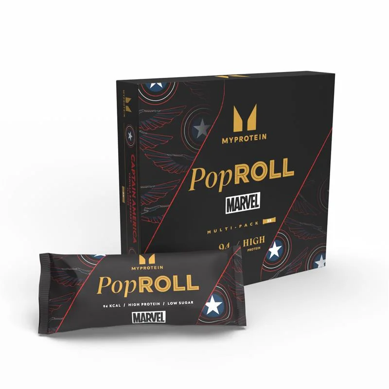 Pop Rolls - 3 x 27g - Captain America - Vanilla Raspberry Image 1