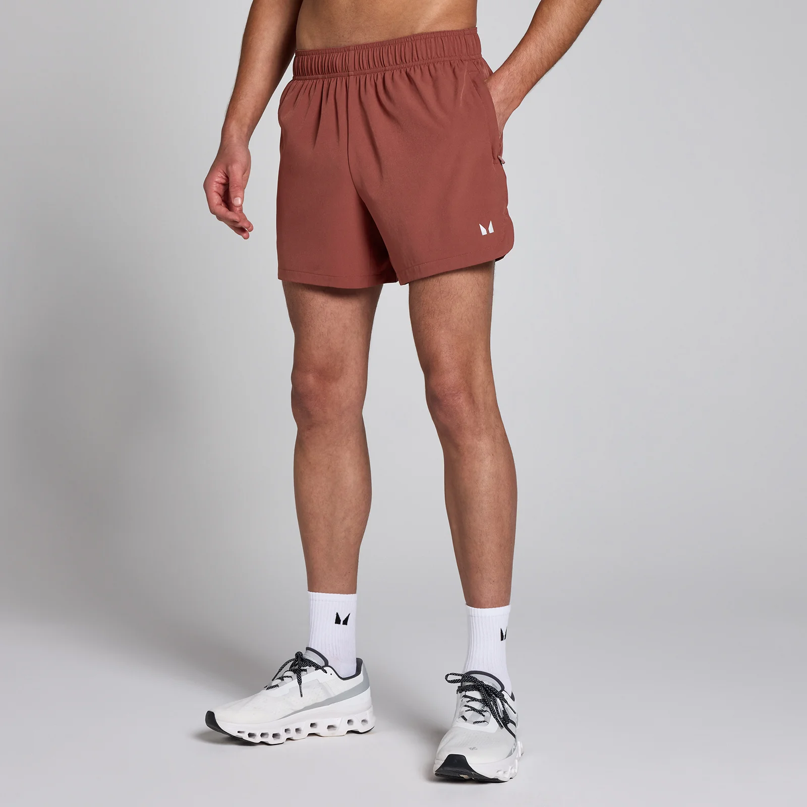 MP Men's Woven Training 5" Shorts - Maroon - S Image 1