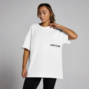 MP Unisex Move Club T-Shirt - White - Size S-M