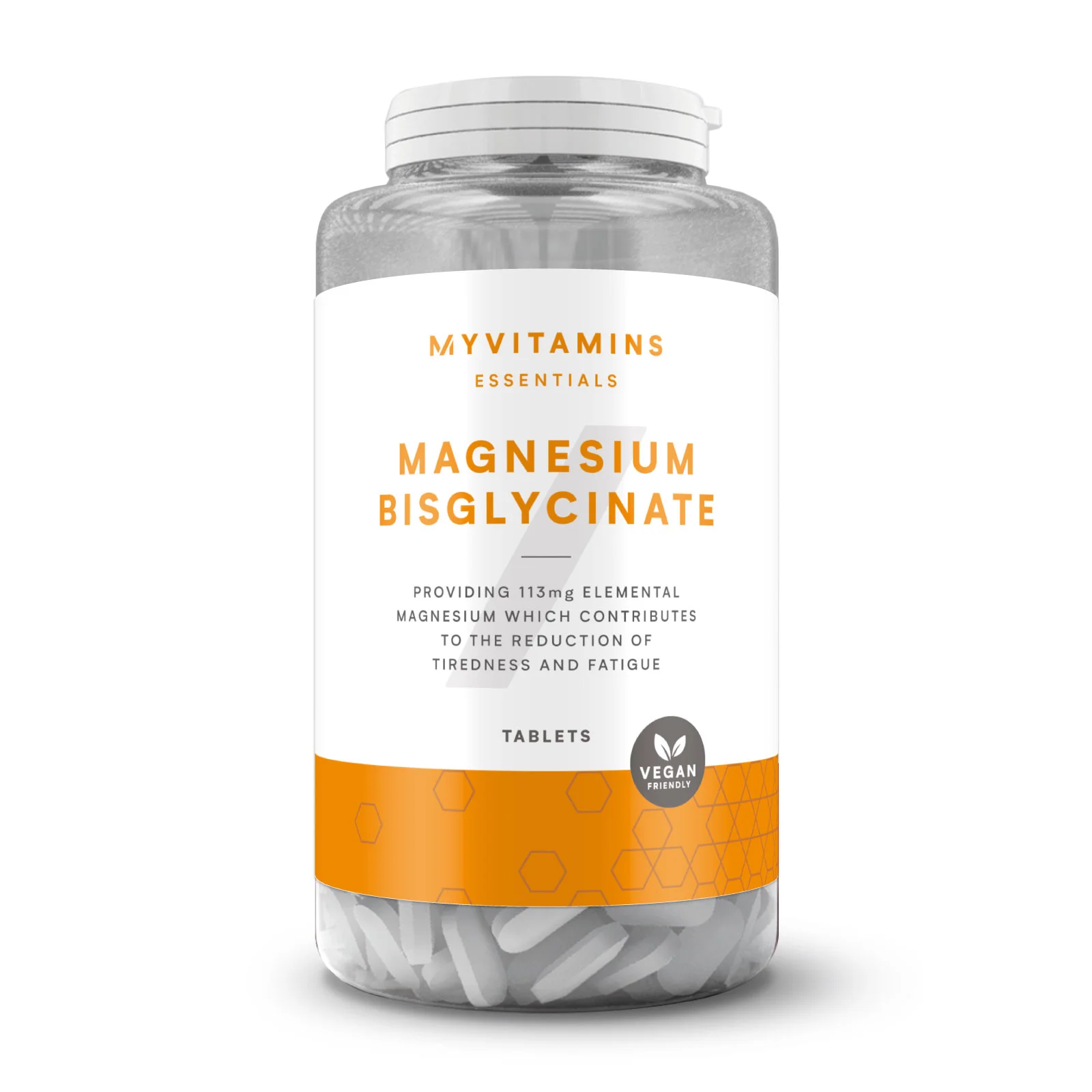 1000mg Magnesium Bisglycinate Tablets - 90servings Image 1