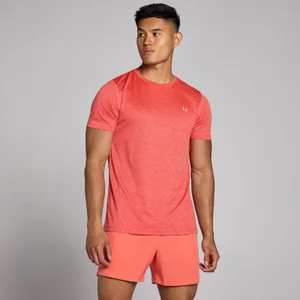 MP Men's Tempo Marl T-Shirt - Coral Red - Size XS