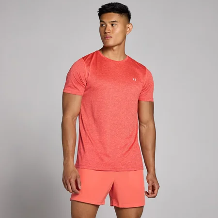 MP Men's Tempo Marl T-Shirt - Coral Red