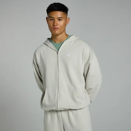 MP Men's Tempo Zip Through Hoodie - Ash