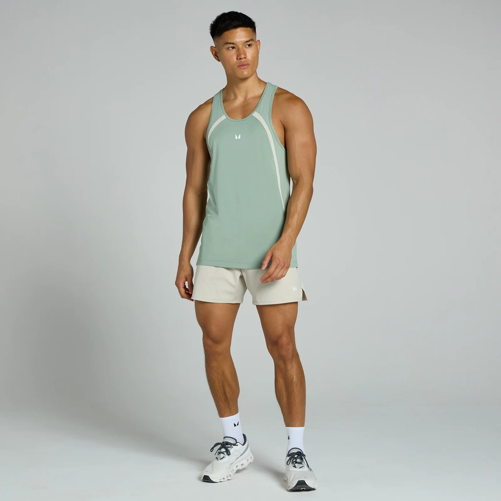 MP Men's Tempo Panel Vest - Pale Green - S Image 1