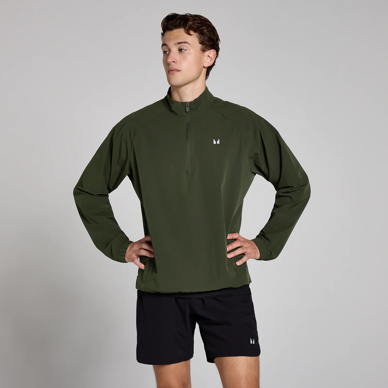 MP Men's Lightweight Windbreaker - Forest Green - XL Image 1