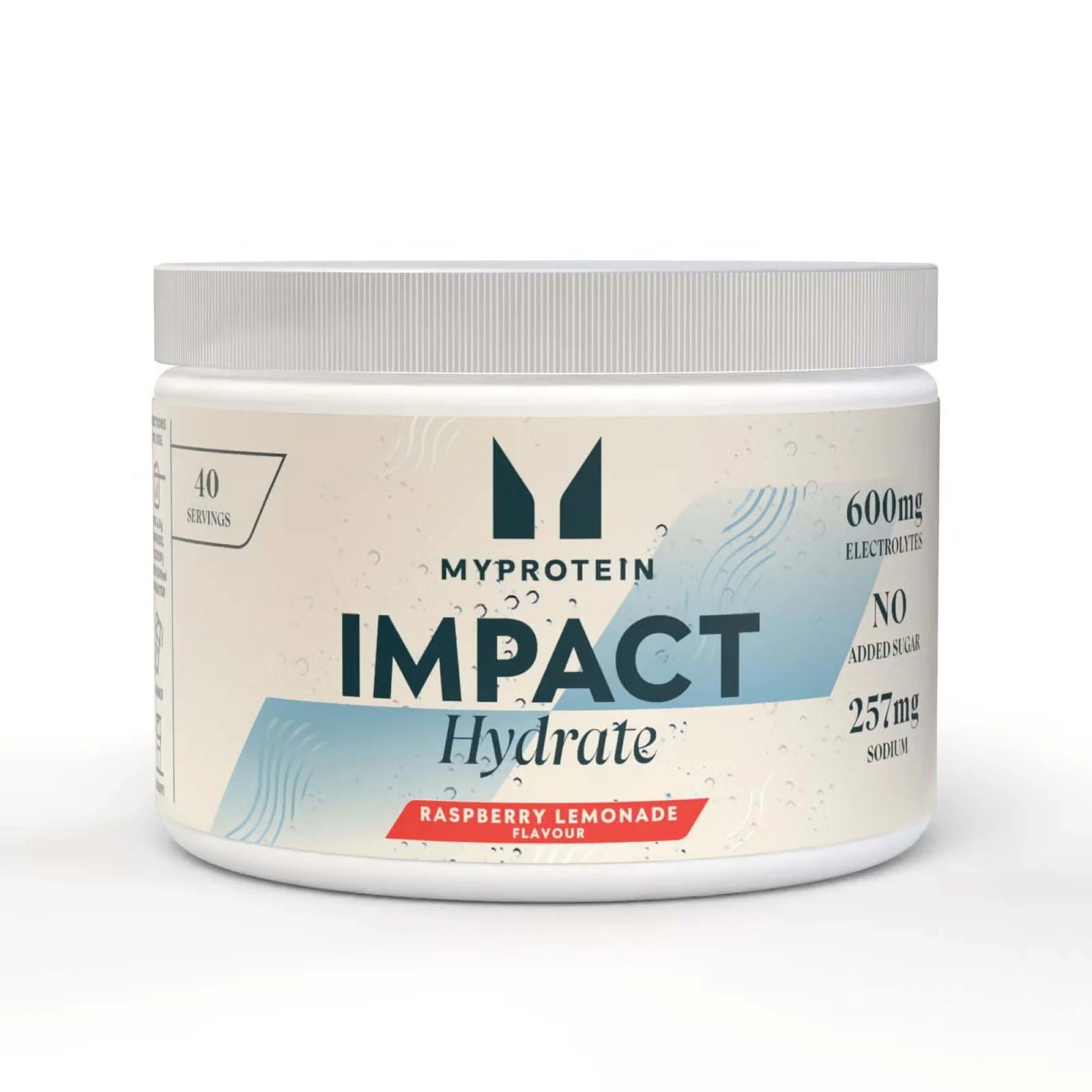Impact Hydrate | Electrolyte Powder - 40servings - Raspberry Lemonade Image 1