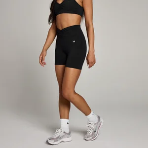 MP Women's Tempo Ruched Front Shorts - Black - Size XS