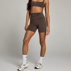 MP Women's Studio Fold Over Short - Chocolate - Size XL