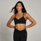 MP Women's Tempo Ruched Front Sports Bra - Black