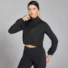 MP Women's Velocity Slim Fit Cropped Windbreaker - Black