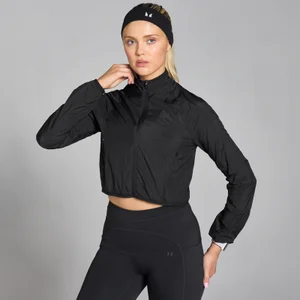MP Women's Velocity Slim Fit Cropped Windbreaker - Black - Size M