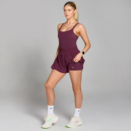 MP Women's Velocity Pleated Short All In One - Port