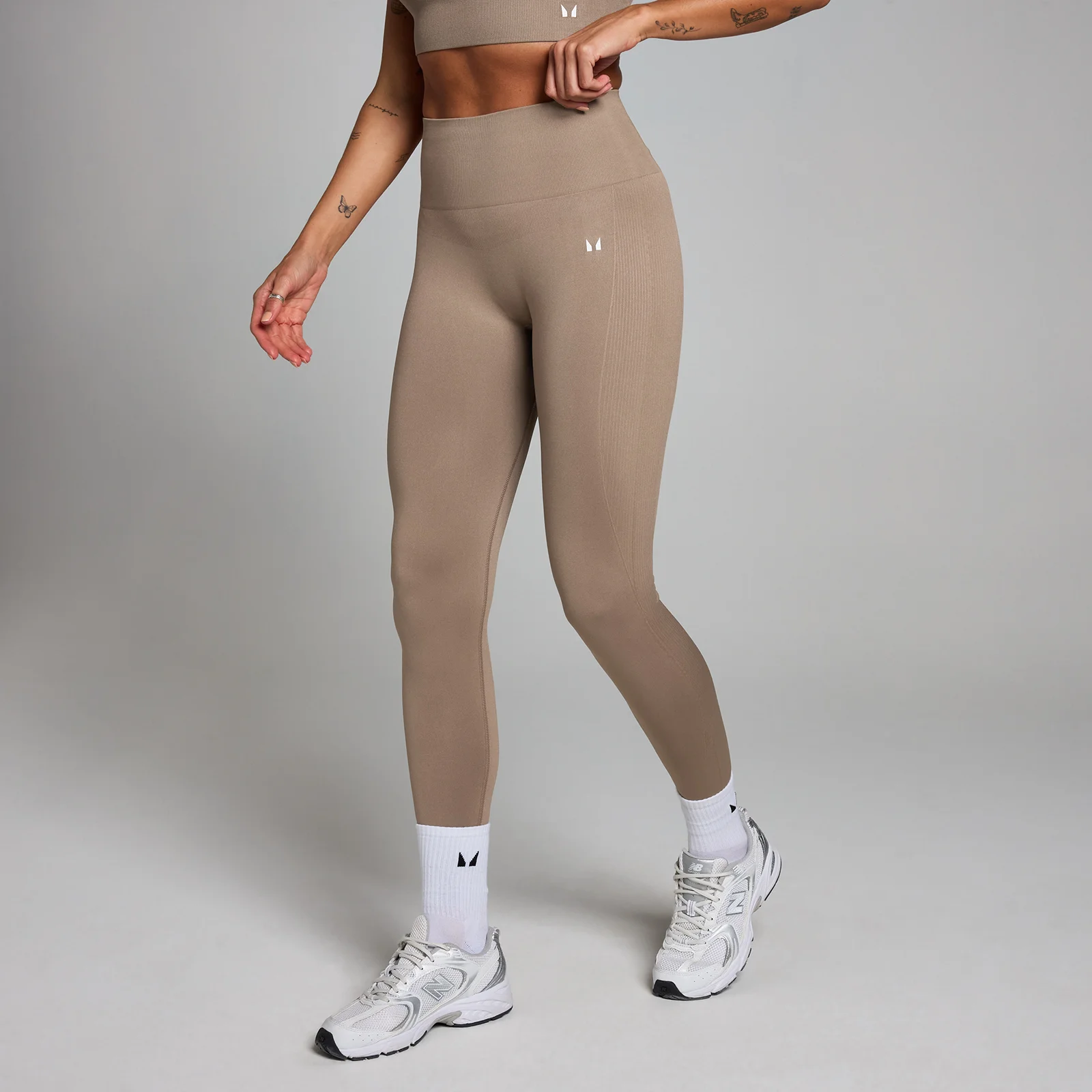 MP Women's Shape Seamless Leggings - Light Taupe - XXL Image 1