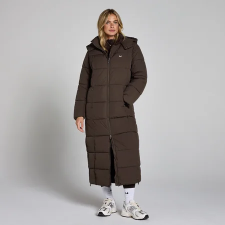 MP Women's Maxi Padded Puffer Jacket - Chocolate