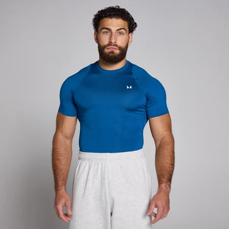 MP Men's Training Short Sleeve Baselayer - True Blue