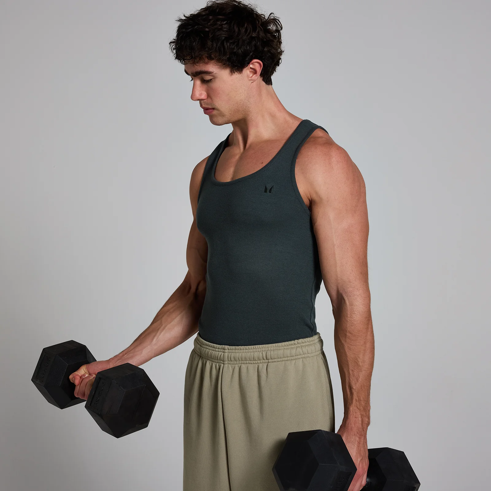 MP Men's Lift Ribbed Muscle Fit Tank - M Image 1