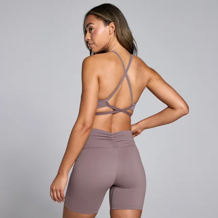 MP Women's Tempo Strappy Back Sports Bra - Mocha